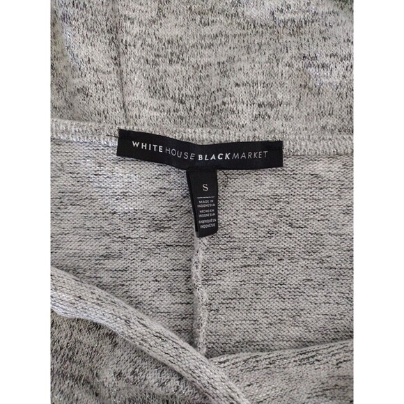 WHBM Cold Shoulder Cowl Neck women's silver sparkles heathered sweater S - Picture 9 of 9